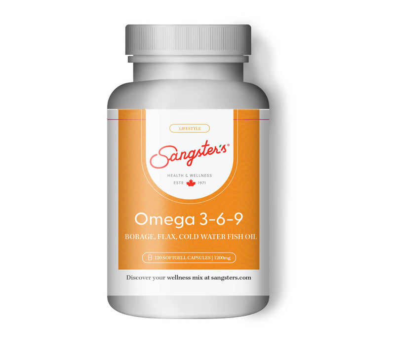 Omega 3-6-9 1200 mg Borage, Flax & Fish Oil 120 SG