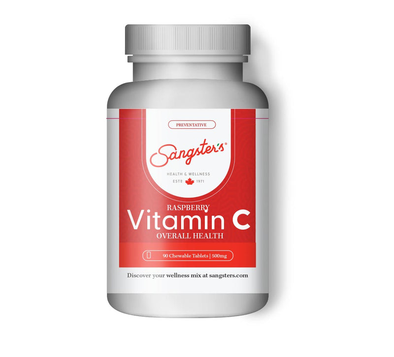 Vitamin C 500 mg Chewable Tablets - RASPBERRY